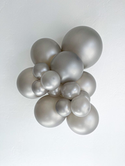 Silver Latex Balloons by Tuftex