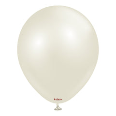 Aura Ivory White Latex Balloons by Kalisan