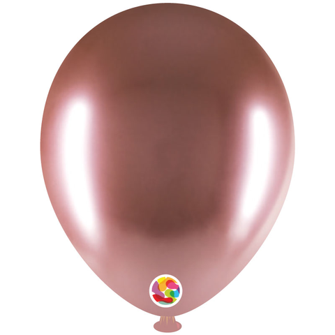 Brilliant Rose Gold Latex Balloons by Balloonia