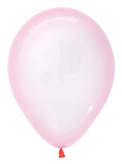 Crystal Pastel Pink Latex Balloons by Sempertex