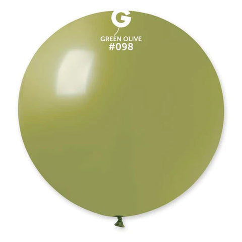 Green Olive Latex Balloons by Gemar