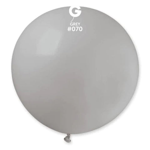 Grey Latex Balloons by Gemar