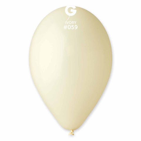 Ivory Latex Balloons by Gemar