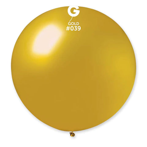 Metallic Gold Latex Balloons by Gemar