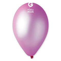 Neon Purple Latex Balloons by Gemar
