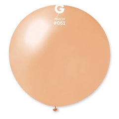 Metallic Peach Latex Balloons by Gemar
