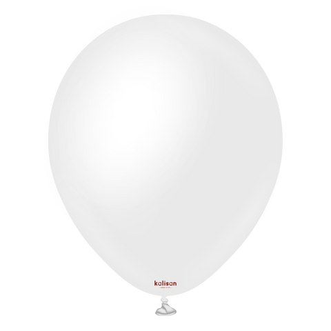 Opaque Satin Snow White Latex Balloons by Kalisan
