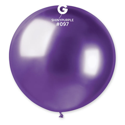 Shiny Purple Latex Balloons by Gemar