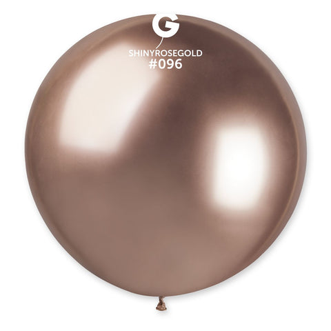 Shiny Rose Gold Latex Balloons by Gemar