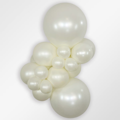 Silk Oyster White Latex Balloons by Sempertex