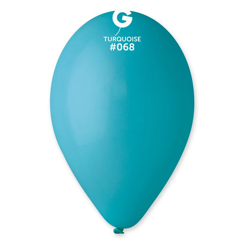 Turquoise Latex Balloons by Gemar
