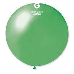 Metallic Mint Latex Balloons by Gemar