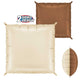Deco Bicolor Square - Cream & Chocolate (2 Pk) 24" Foil