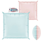 Deco Bicolor Square - Pastel Blue & Pink (2 Pk) 24" Foil