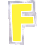 Personalize It Letter F Stickers (48 count)