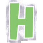 Personalize It Letter H Stickers (48 count)