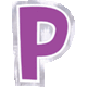 Personalize It Letter P Stickers (48 count)