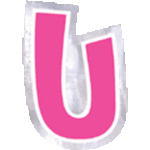 Personalize It Letter U Stickers (48 count)