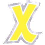 Personalize It Letter X Stickers (48 count)