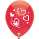 Hearts 12" Latex Balloons - 50pk