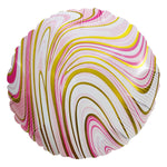 Agate Round - Pink & Gold 18″ Balloon