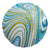 Agate Round - Blue & Gold 18″ Balloon