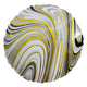 Agate Round - Black & Gold 18″ Balloon