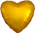 Metallic Gold Heart 18″ Foil Balloon by Anagram from Instaballoons