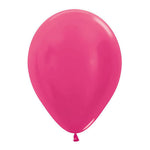 Sempertex Metallic Fuchsia 11" Latex Balloons - 25pk