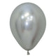 Sempertex Reflex Silver 11" Latex Balloons - 25pk