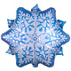 Let It Snow Snowflake 18" Foil Balloon