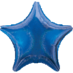 Blue Dazzler Star 19" Balloon