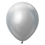 Kalisan Mirror Silver 12″ Latex Balloons (10 count)