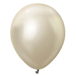 Kalisan Mirror White Gold 12″ Latex Balloons (10 count)