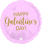 Happy Galentine's Day! Pink & Gold 18" Balloon