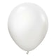 Kalisan Opaque Satin Snow White - 10 Pack 11" Latex Balloons