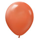 Kalisan Retro Rust Orange - 10 Pack 12" Latex Balloons