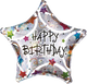 Happy Birthday Stars Holographic 19″ Balloon