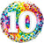 Rainbow Confetti 10 18" Balloon