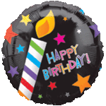 Happy Birthday Candles 2-Sided 18" Balloon