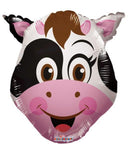 Mini Shape Cow Head 14″ Balloon