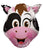 Mini Shape Cow Head 14″ Balloon