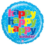Happy Happy Birthday 21" Mighty Bright Balloon
