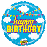 Birthday Clouds - Mighty Bright 21" Balloon