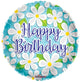 Birthday Daisies 9" Air-fill Balloon (requires heat sealing)