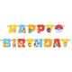 Pokemon Jointed Happy Birthday Banner 6.25 foot Party Decoration