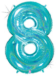 34" Number 8 Robins Egg Blue