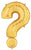 34" Symbol Question Mark Gold