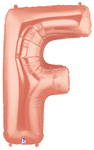 Rose Gold 34" Letter F Balloon