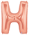 Rose Gold 34" Letter H Balloon